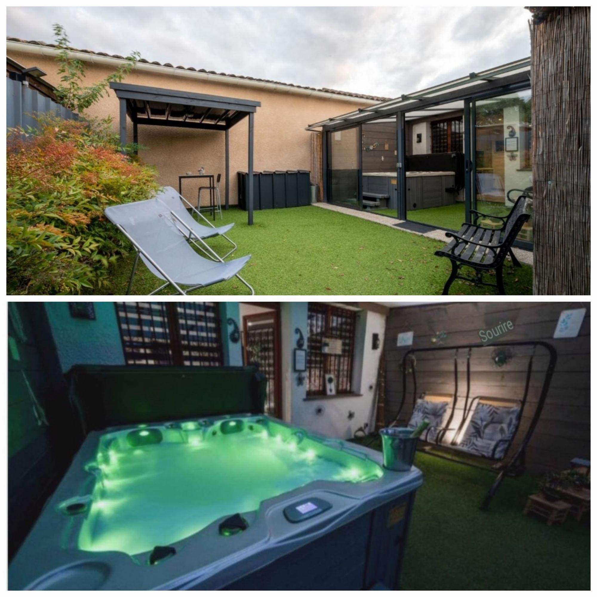 Spa Privatif Toulouse Jacuzzi Villa Aucamville Buitenkant foto